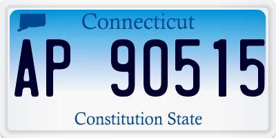 CT license plate AP90515