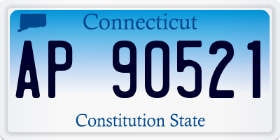 CT license plate AP90521