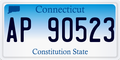 CT license plate AP90523