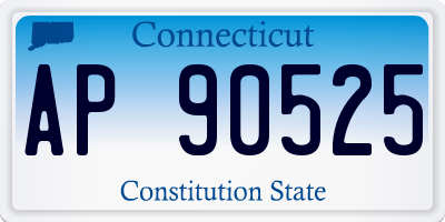 CT license plate AP90525
