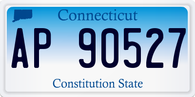 CT license plate AP90527
