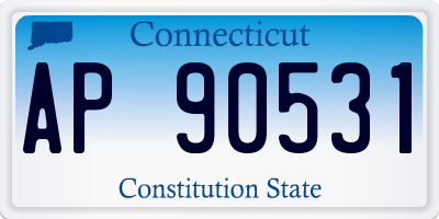 CT license plate AP90531