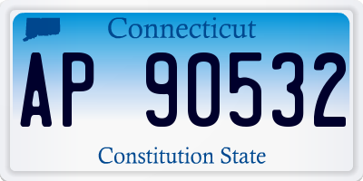 CT license plate AP90532
