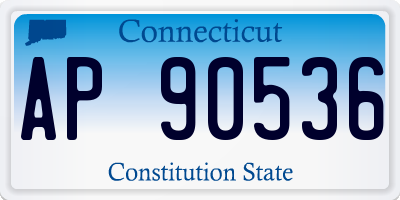 CT license plate AP90536