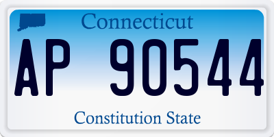 CT license plate AP90544