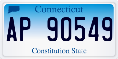 CT license plate AP90549