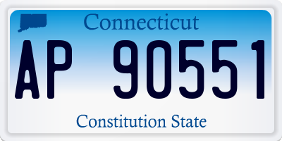 CT license plate AP90551