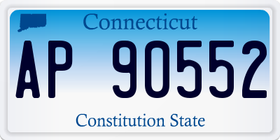 CT license plate AP90552