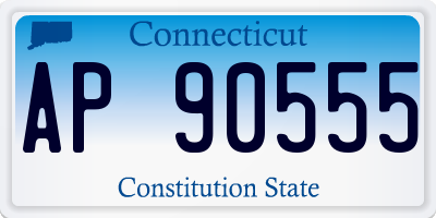 CT license plate AP90555