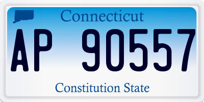 CT license plate AP90557