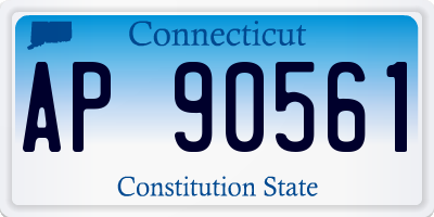 CT license plate AP90561