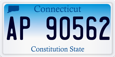 CT license plate AP90562