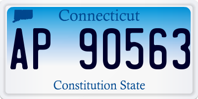 CT license plate AP90563