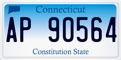 CT license plate AP90564