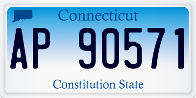 CT license plate AP90571