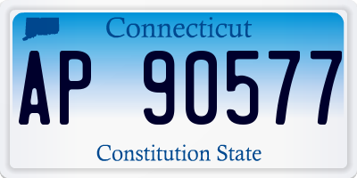 CT license plate AP90577