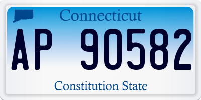 CT license plate AP90582