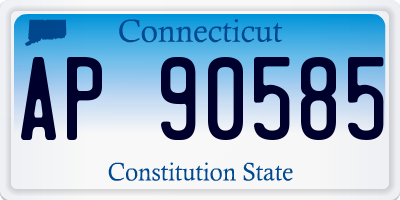 CT license plate AP90585
