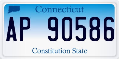CT license plate AP90586
