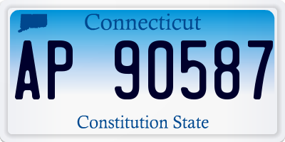 CT license plate AP90587