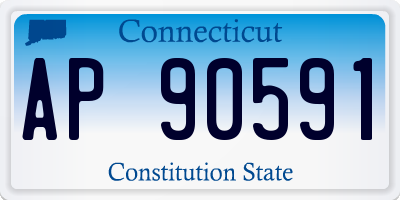 CT license plate AP90591