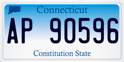 CT license plate AP90596