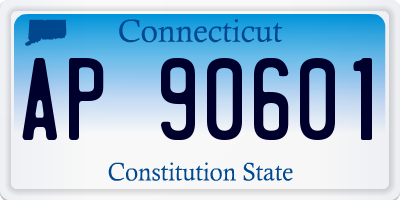 CT license plate AP90601