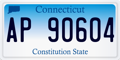 CT license plate AP90604