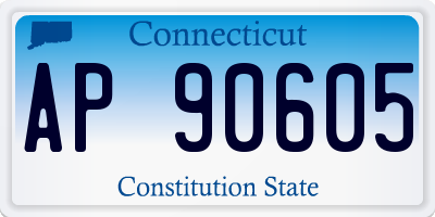 CT license plate AP90605