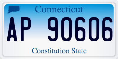 CT license plate AP90606