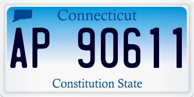 CT license plate AP90611