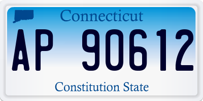 CT license plate AP90612