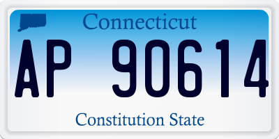 CT license plate AP90614