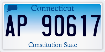 CT license plate AP90617