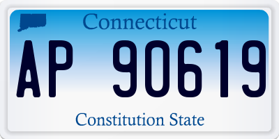 CT license plate AP90619