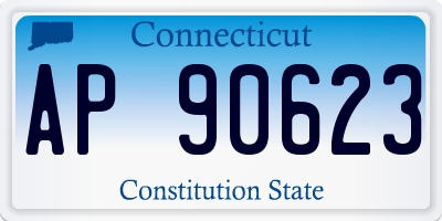 CT license plate AP90623