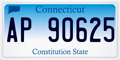 CT license plate AP90625