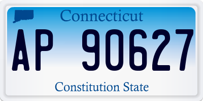 CT license plate AP90627