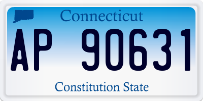 CT license plate AP90631