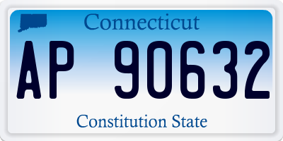 CT license plate AP90632