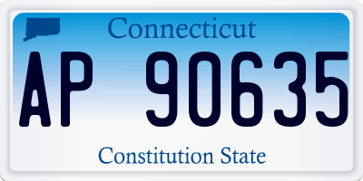 CT license plate AP90635