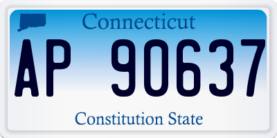 CT license plate AP90637