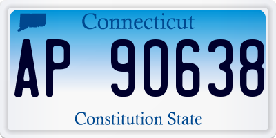 CT license plate AP90638