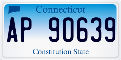 CT license plate AP90639