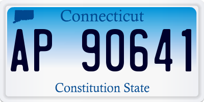 CT license plate AP90641