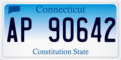 CT license plate AP90642