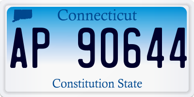 CT license plate AP90644