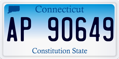 CT license plate AP90649