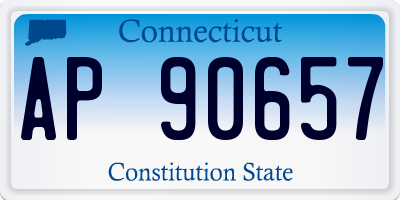 CT license plate AP90657