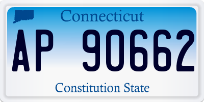 CT license plate AP90662